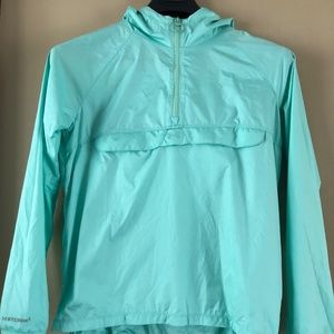 Hooded Aqua Under Armour Windbreaker Jacket Aqua size XS